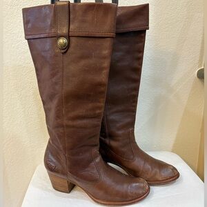 Coach Fayth Whiskey Leather Boots